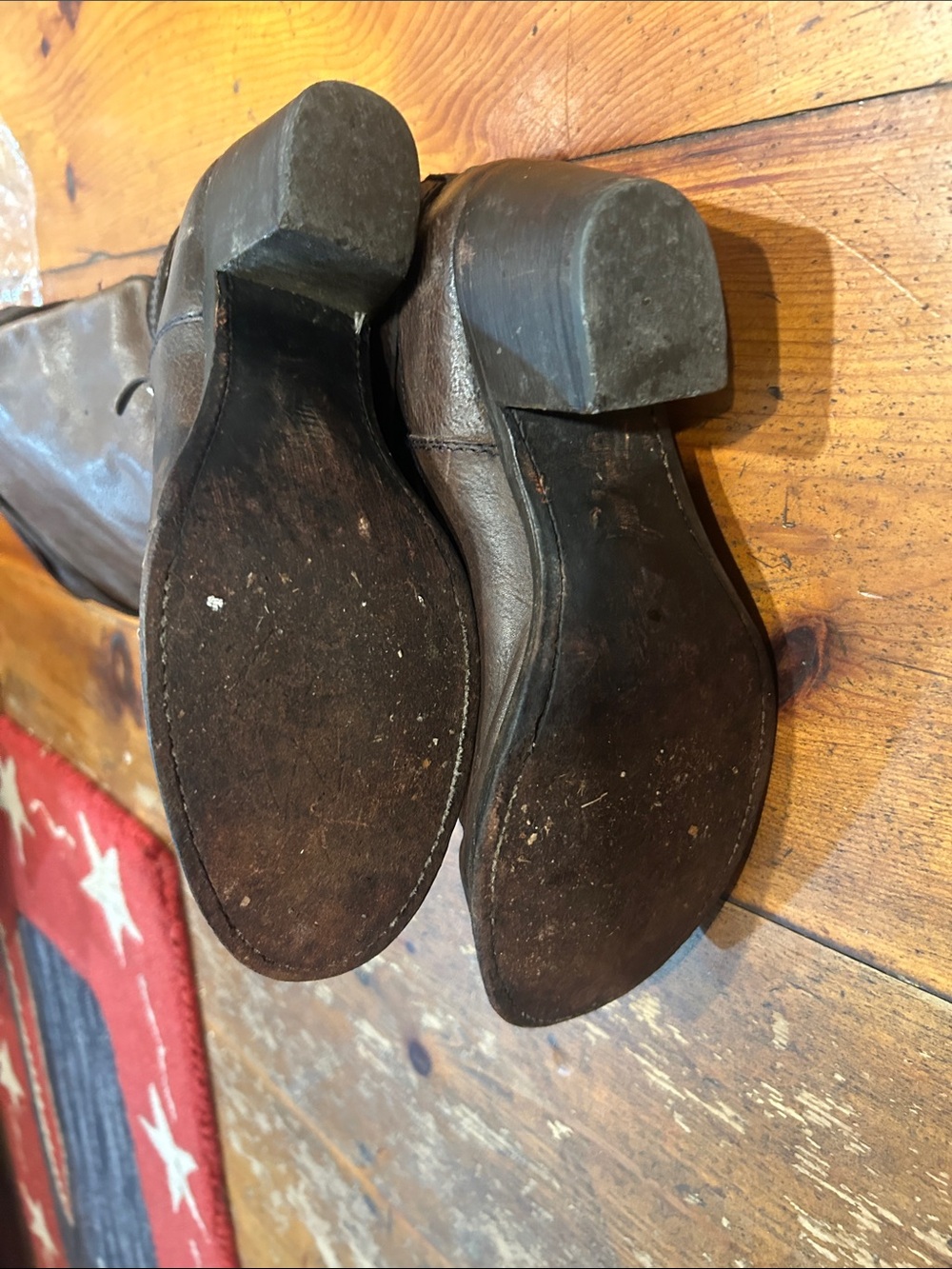 Frye Brown Leather Boot women size 8 - Picture 5 of 5